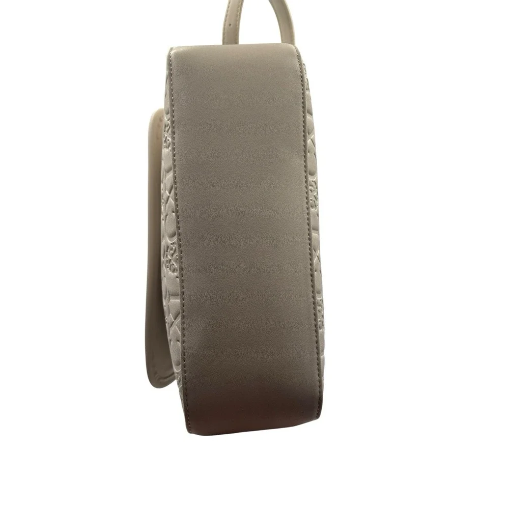 Christian Lacroix Cream Clara Shoulder Embossed Logo Bag‎ Purse